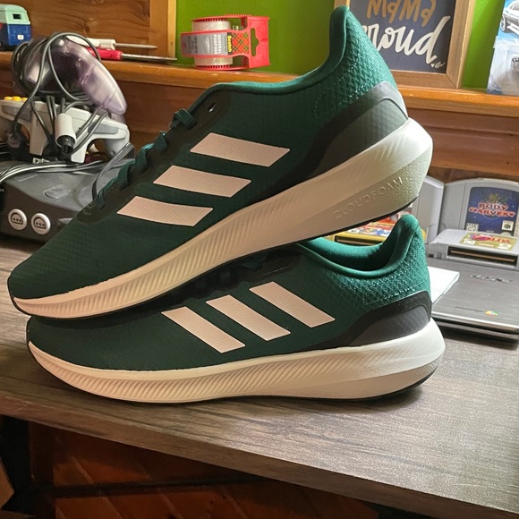 NWT Adidas Runfalcon 3.0 Collegiate Green Shoes - Picture 6 of 12